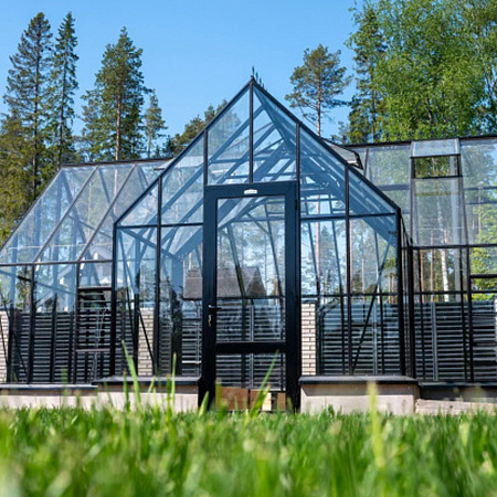 Теплица botanik T Style 45 Maximum с тамбуром Standard под стекло | 3,6x6,6 м Теплица botanik T Style 45 Maximum с тамбуром Standard под стекло | 3,6x6,6 м